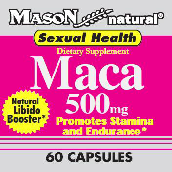 Mason Natural Maca 500 mg, 60 Capsules, Mason Natural