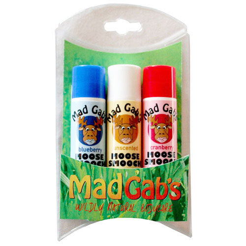 Mad Gab's Mad Gab's Holiday Moose Smooch Lip Balm Stick Trio Gift Set, 1 Set