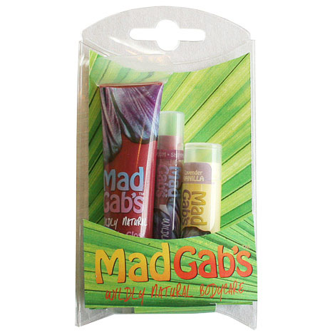 Mad Gab's Mad Gab's Wildly Natural Butterfly Trio Gift Set (Lip Gloss, Lip Shimmer & Lip Butter), 1 Set