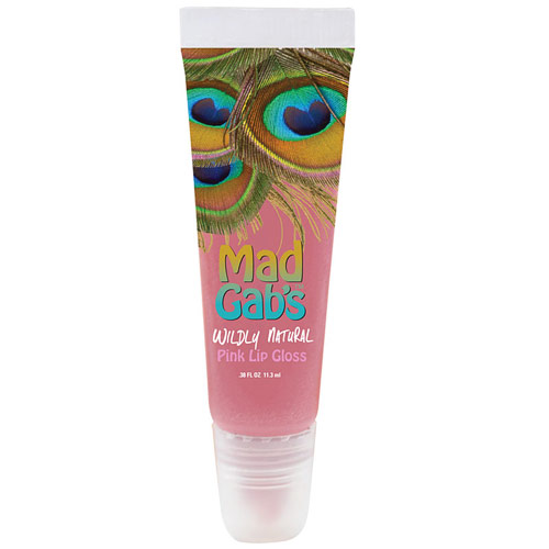 Mad Gab's Mad Gab's Wildly Natural Lip Gloss, Pink (Peacock), 1 pc