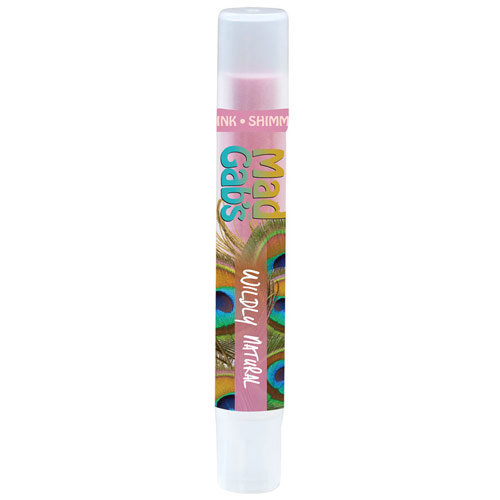 Mad Gab's Mad Gab's Wildly Natural Lip Shimmer, Pink (Peacock), 1 pc