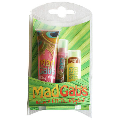 Mad Gab's Mad Gab's Wildly Natural Peacock Trio Gift Set (Lip Gloss, Lip Shimmer & Lip Butter), 1 Set