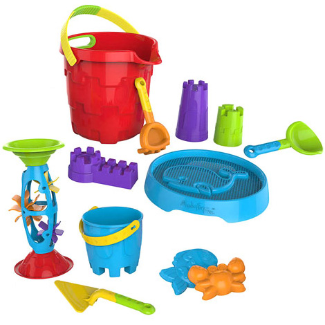 Made For Fun Made For Fun 15 Piece Bucket Playset for Sand & Water Fun