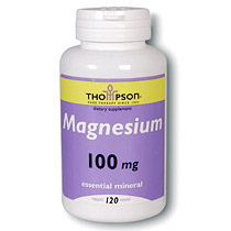 Thompson Nutritional Magnesium 100mg 120 tabs, Thompson Nutritional Products