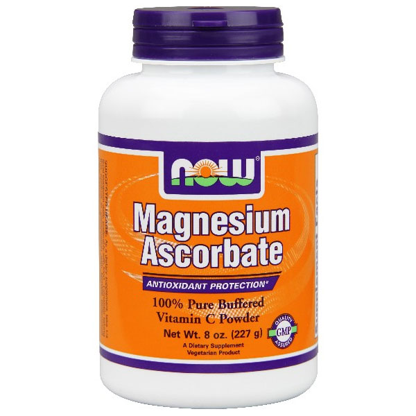 NOW Foods Magnesium Ascorbate Powder, 8 oz, NOW Foods