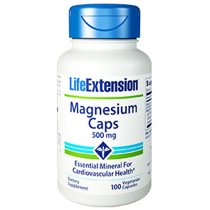 Life Extension Magnesium Caps 500 mg, 100 Vegetarian Capsules, Life Extension
