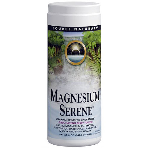 Source Naturals Magnesium Serene Powder Berry Flavor, 5 oz, Source Naturals