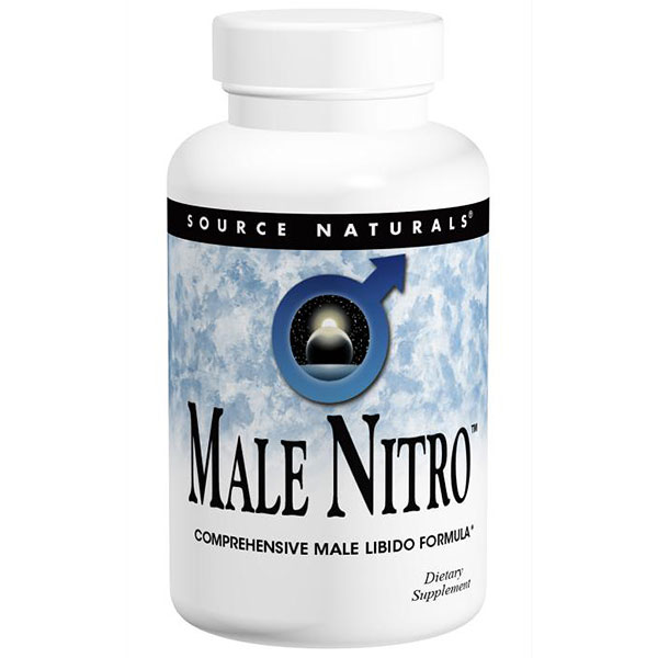 Source Naturals Male Nitro Powder, Libido Formula for Men, 16 oz, Source Naturals