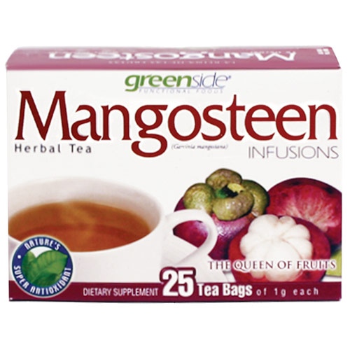Greenside Functional Foods Mangosteen Infusions Herbal Tea, 25 Bags, Greenside Functional Foods