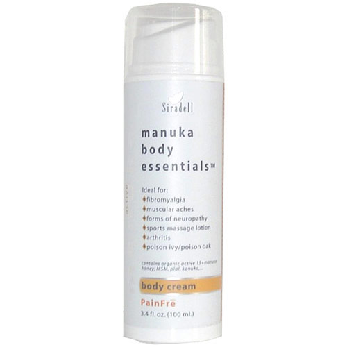 Siradell Manuka Body Essentials Body Cream, PainFre, 3.4 oz, Siradell