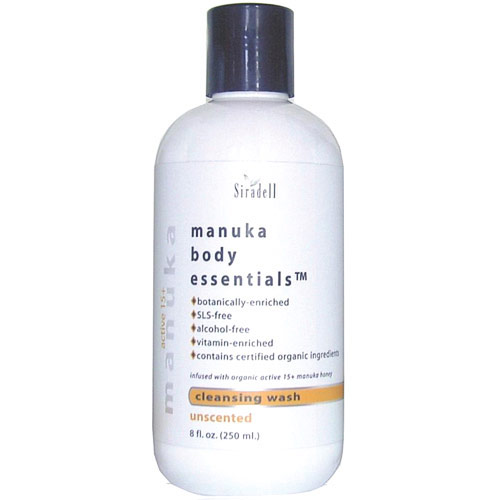 Siradell Manuka Body Essentials Cleansing Wash, Honey Aloe, 8 oz, Siradell