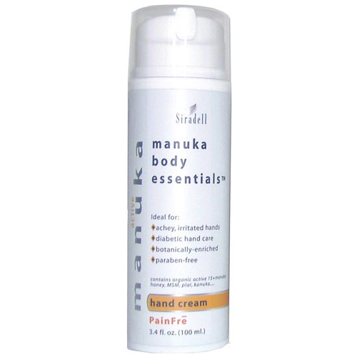 Siradell Manuka Body Essentials Hand Cream, Moisturizing, 3.4 oz, Siradell