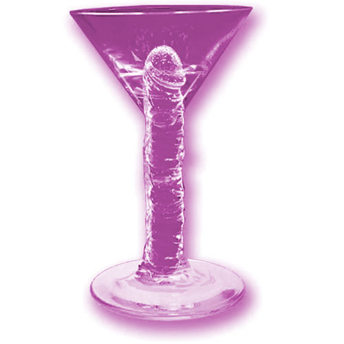 Hott Products Martini Weenie Light-Up Party Glass - Purple, Hott Products