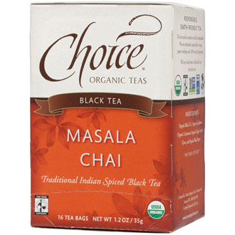 Choice Organic Teas Masala Chai Black Tea, 16 Tea Bags, Choice Organic Teas