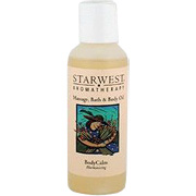 StarWest Botanicals Escentual Massage Oil French Vanilla 4 oz, StarWest Botanicals