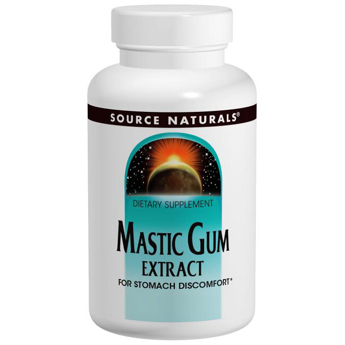 Source Naturals Mastic Gum Extract 500 mg, 120 Capsules, Source Naturals