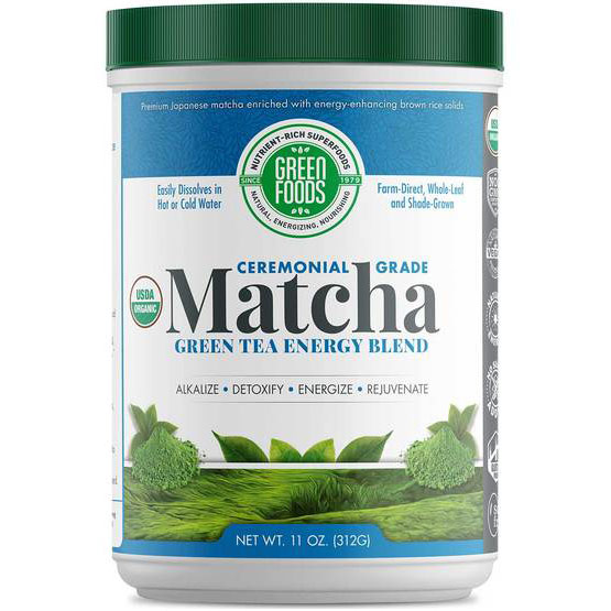 Green Foods Corporation Matcha Green Tea, Drink Mix, Organic, 11 oz (60 servings), Green Foods Corporation