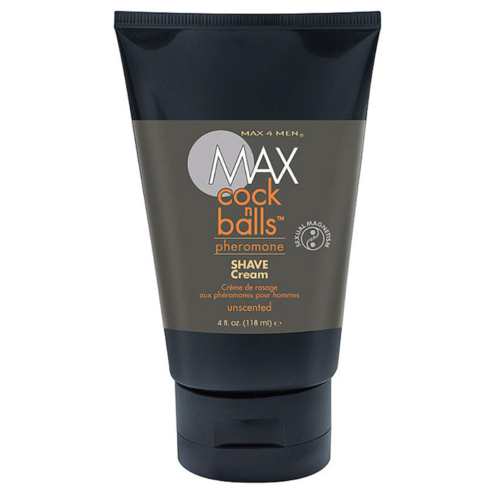 Classic Erotica Max 4 Men Max Shave Balls n All Rash-Free Shave Cream, Unscented, 2 oz, Classic Erotica