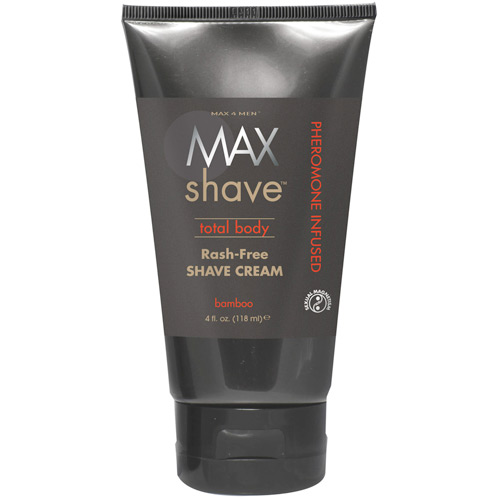 Classic Erotica Max 4 Men Max Shave Total Body Rash-Free Shave Cream, Bamboo, 4 oz, Classic Erotica