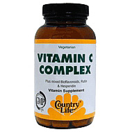 Country Life Maxi C Complex 1000 w/Bioflavonoids Time Release 90 Tablets, Country Life