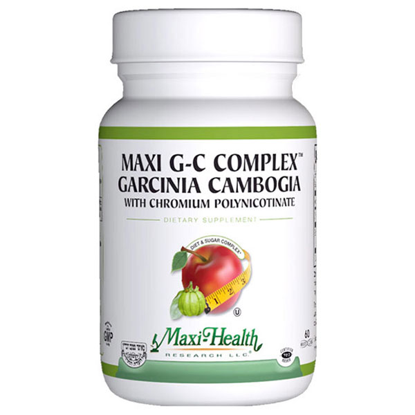 Maxi-Health Research (MaxiHealth) Maxi G-C Complex, Garcinia Cambogia with Chromium Polynicotinate, 60 Capsules, Maxi-Health Research (MaxiHealth)