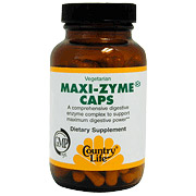 Country Life Maxi-Zyme Extra Strength 60 Vegicaps, Country Life