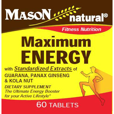 Mason Natural Maximum Energy, 60 Tablets, Mason Natural