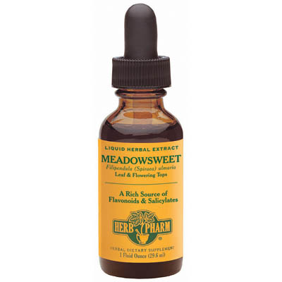 Herb Pharm Meadowsweet Extract Liquid, 4 oz, Herb Pharm