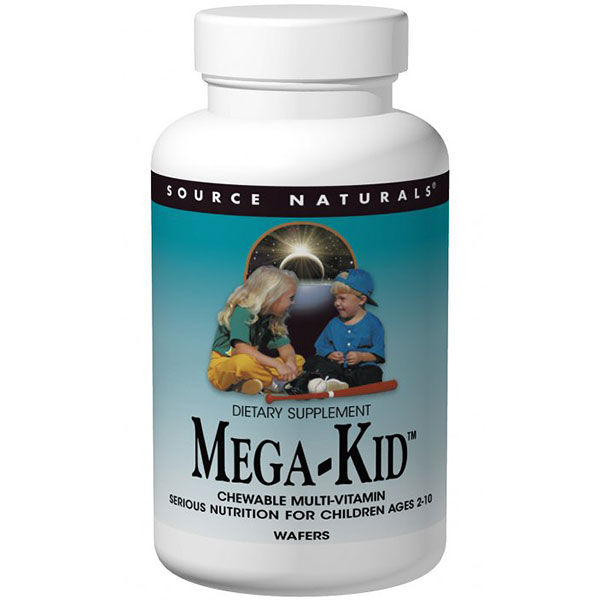 Source Naturals Mega Kid Multiple Chewable Multivitamin 30 wafers from Source Naturals
