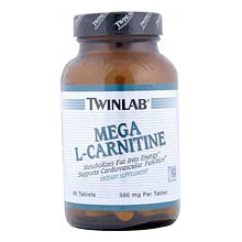 Twinlab Mega L-Carnitine 500mg 60 tabs from Twinlab