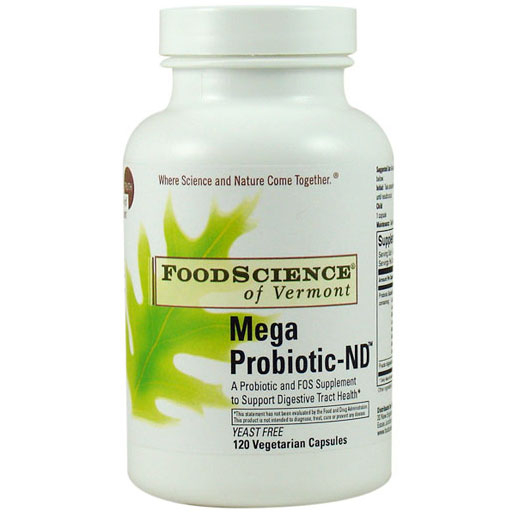 FoodScience Of Vermont Mega Probiotic-ND (non-dairy) 120 vegicaps, FoodScience Of Vermont