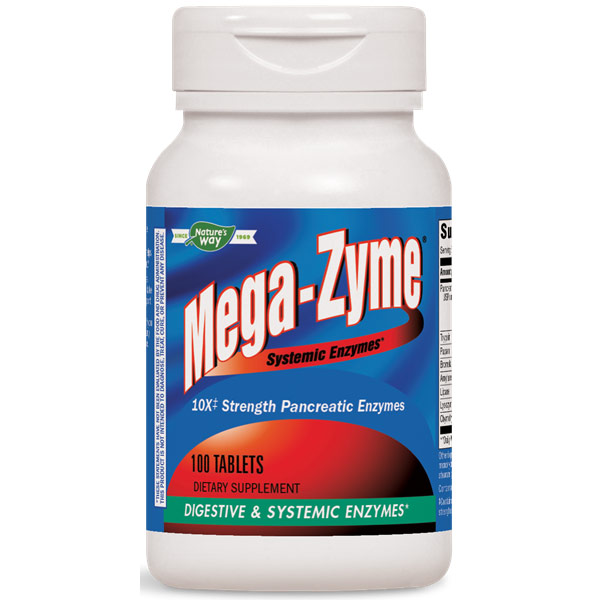 Enzymatic Therapy Mega-Zyme, 100 Tablets, Enzymatic Therapy