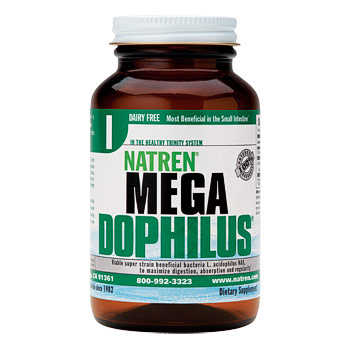 Natren Megadophilus (Mega Dophilus), Dairy Free Powder, 3 oz, Natren