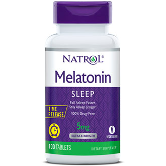 Natrol Melatonin 5mg Time Release 100 Tablets, Natrol