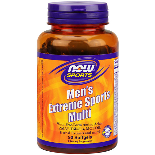 NOW Foods Men's Extreme Sports Multi Vitamins, 180 Softgels, NOW Foods