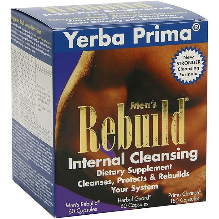 Yerba Prima Men's Rebuild Internal Cleansing System 3 pc from Yerba Prima