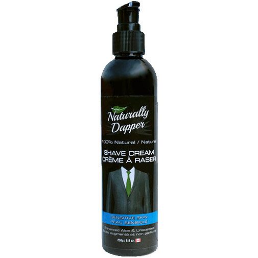 Naturally Dapper Men's Shave Cream - Sensitive Skin, 8.8 oz, Naturally Dapper