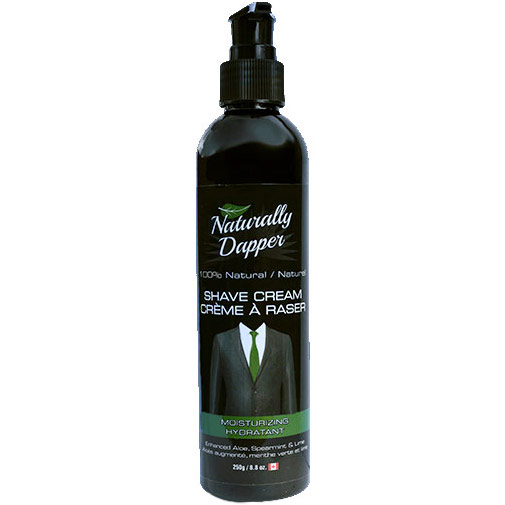 Naturally Dapper Men's Shaving Cream - Moisturizing, 8.8 oz, Naturally Dapper