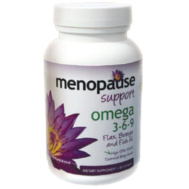 Pure Solutions Menopause Support Omega 3-6-9 2400 mg, 120 Softgels, Pure Solutions