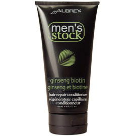 Aubrey Organics Men's Stock Ginseng Biotin Hair Repair, 6 oz, Aubrey Organics