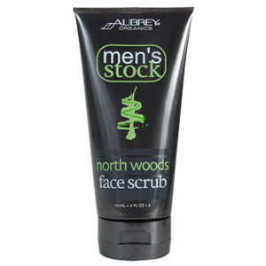 Aubrey Organics Men's Stock North Woods Face Scrub, 6 oz, Aubrey Organics