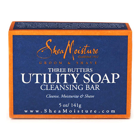 SheaMoisture (Shea Moisture) SheaMoisture Three Butters Men's Utility Soap, 5 oz, Shea Moisture Men's Skin Care