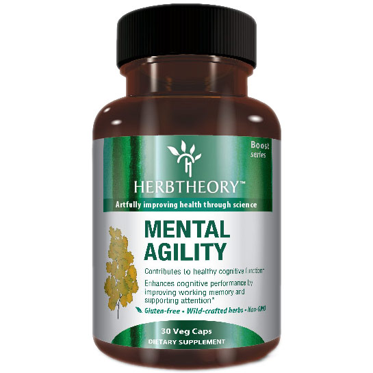 Herbtheory Mental Agility (Enhances Cognitive Performance), 30 Vegetarian Capsules, Herbtheory