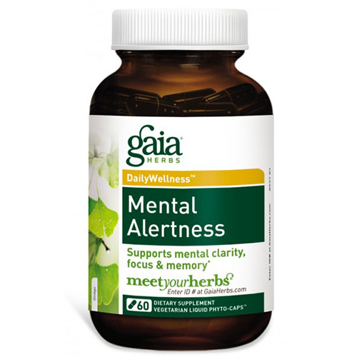 Gaia Herbs Mental Alertness, 60 Liquid Phyto-Caps, Gaia Herbs