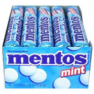 Mentos Mentos Mint Candy, 1.32 oz x 15 Rolls
