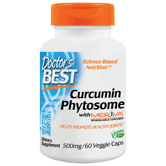 Doctor's Best Meriva Phytosome Curcumins 500 mg, 60 Veggie Caps, Doctor's Best