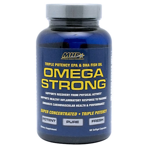 MHP MHP Omega Strong, Triple Potency EPA & DHA Fish Oil, 60 Softgel Capsules