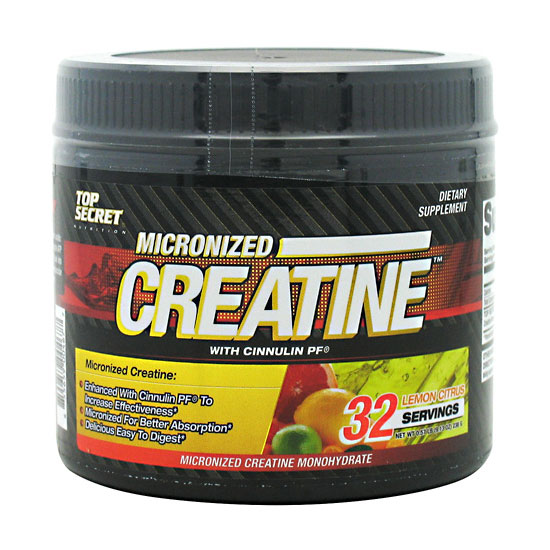 Top Secret Nutrition Micronized Creatine with Cinnulin PF, 32 Servings, Top Secret Nutrition