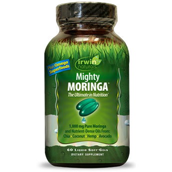 Irwin Naturals Mighty Moringa, Plus Omega Superfoods, 60 Liquid Softgels, Irwin Naturals