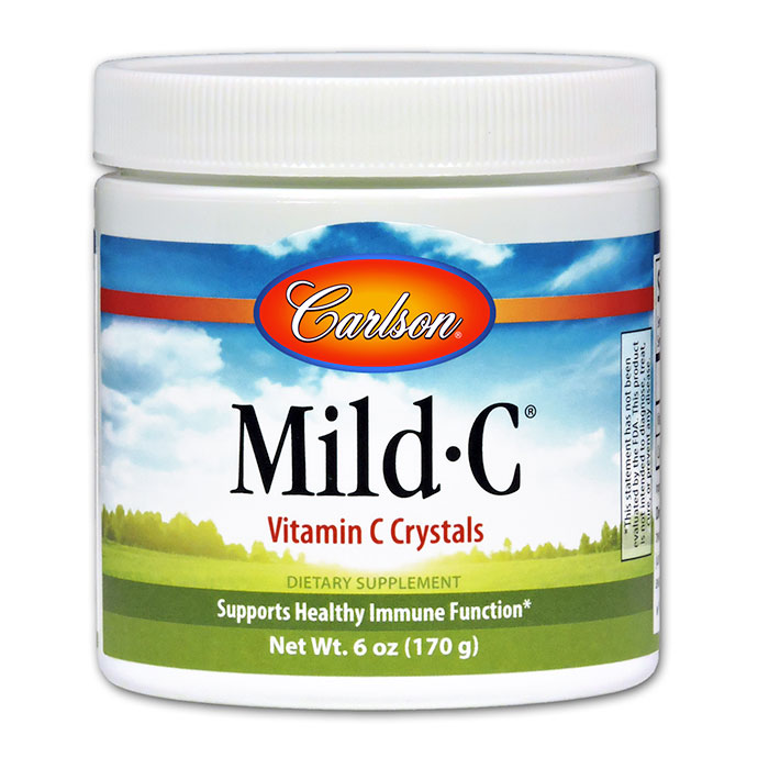 Carlson Laboratories Mild-C Crystals, Vitamin C Powder 6 oz, Carlson Labs